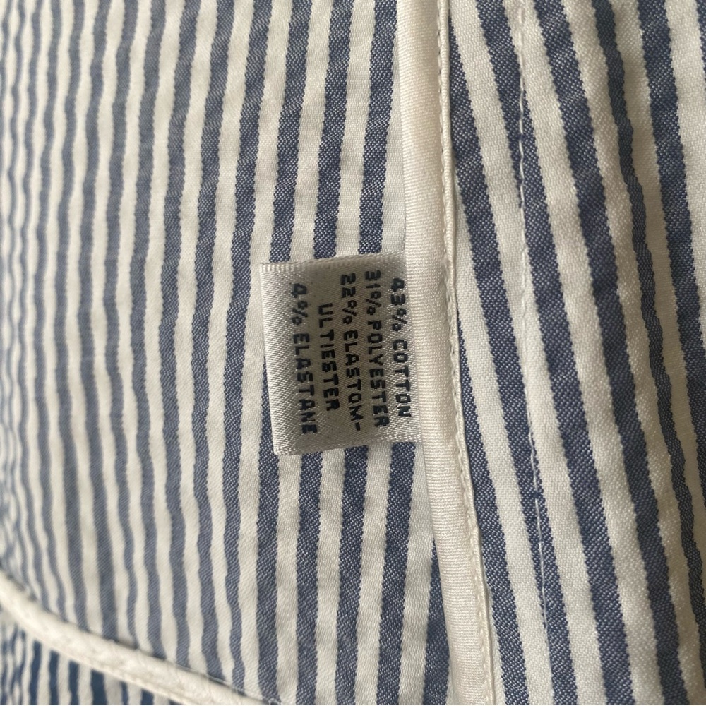 St. John Navy and White Striped Blazer - Picture 9 of 10
